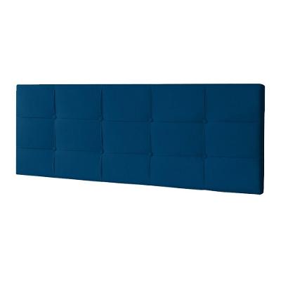 Cabeceira Painel Queen 1,60m Roma Suede Azul Marinho