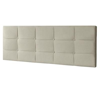 Cabeceira Painel Casal 1,40m Roma Suede Bege