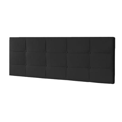Cabeceira Painel Casal 1,40m Roma Suede Preto