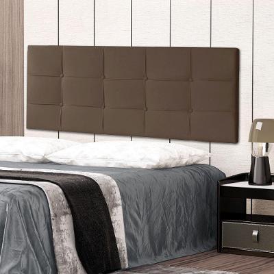 Cabeceira Painel Solteiro 0,90m Roma Suede - Pallazio Cor Marrom