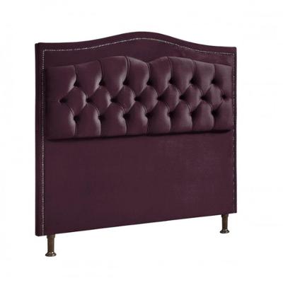 Cabeceira Holanda 1,95 2.0 - Veludo Shop Das Cabeceiras Roxo