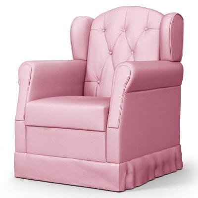 Poltrona De Amamentação Balanço Letícia Sintético Rosa