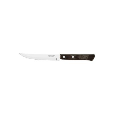 Faca Para Churrasco Tramontina Com Lâmina Em Aço Com Fio Liso E Cabo De Madeira Tratada 5 Polegada