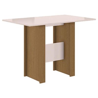 Mesa De Jantar Milano 108cm Carvalho Off White - Poliman