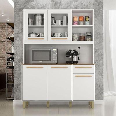 Armário De Cozinha Ambiente Rubi Branco Cinamomo - Valdemóveis