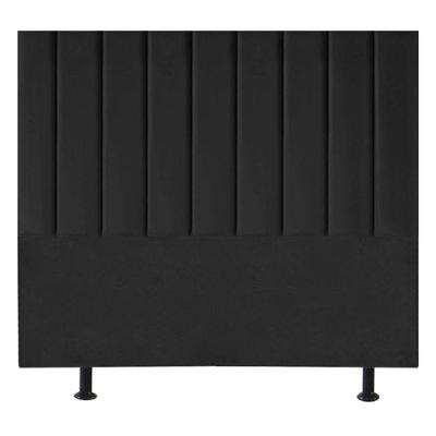 Cabeceira Estofada Cama Casal Queen Size160 Cm Maisa Linho preto