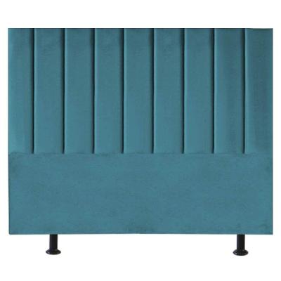 Cabeceira Estofada Cama Casal Queen Size 160 Cm Maisa Suede azul Turquesa