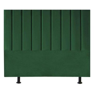 Cabeceira Estofada Cama Casal Queen Size 160 Cm Paolla Suede verde