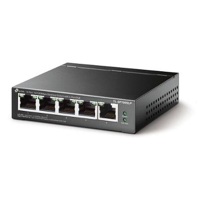 Switch Poe 5 Portas Fast 10-100 (4 Portas Poe) Tl-sf1005lp Smb