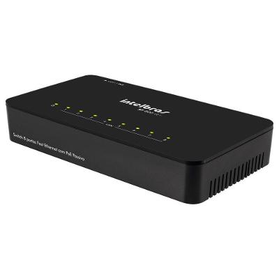 Switch 08 Portas Intelbras Sf 800 Q+ 10- 100 Mbps Poe Passivo