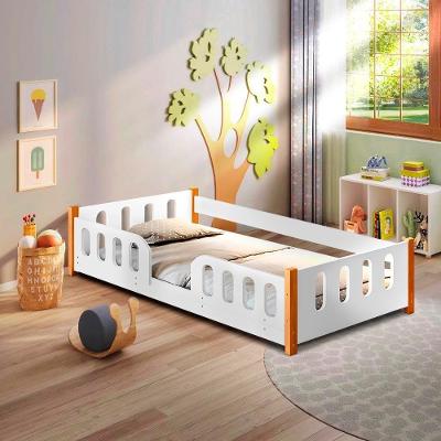 Cama De Bebê Com Grades De Proteção Branco Melin Shop Jm