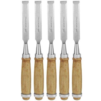Kit 5 Formão Madeira Corte Entalhe 5-8 Pol 16mm Tradestar