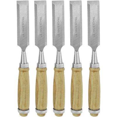 Kit 5 Kit 5 Formão Madeira Corte Entalhe 1 Pol 25 Mm
