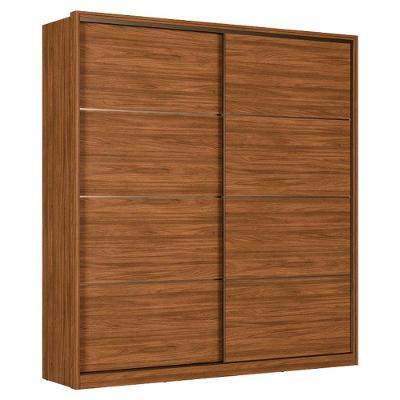 Guarda Roupa Casal Belga Nogueira Touch Flex Demóbile - Demartêz