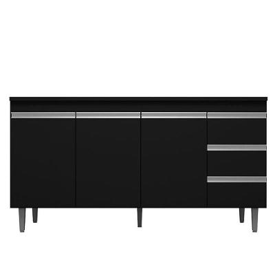 Balcão De Pia Andréia 160 Cm Preto - Ajl