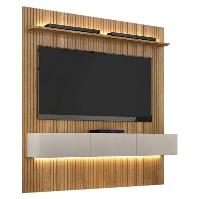 Home Suspenso Frisado Curitiba 180 Cinamomo Off White Com Led - Valdemóveis