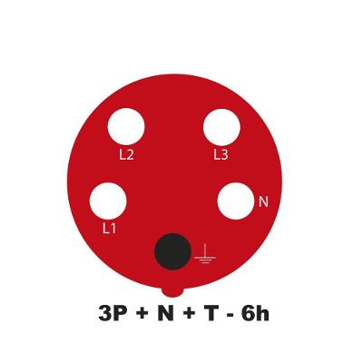 Tomada De Acoplamento Industrial 3p+n+t 32 A 380-415 Vca 6 H Tramontina