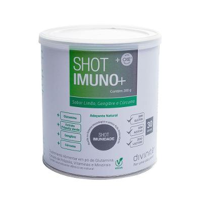 Shot Imuno + Lata Com 201g Divinitè Limão Com Gengibre E Cúrcuma
