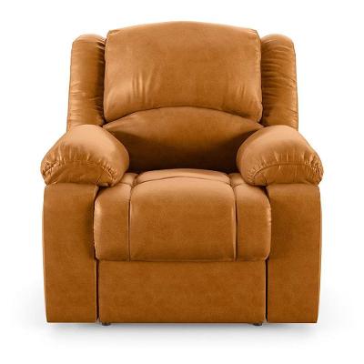 Poltrona Do Papai Reclinável Pietra Elétrica Led Fh9 Pu Whisky - Mpozenato
