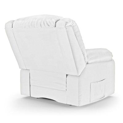 Poltrona Do Papai Reclinável Pietra Controle Power Elétrico Fh9 Pu Branco - Mpozenato