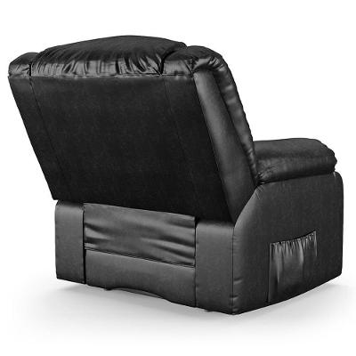 Poltrona Do Papai Reclinável Pietra Controle Power Elétrico Fh9 Pu Preto Brilho - Mpozenato