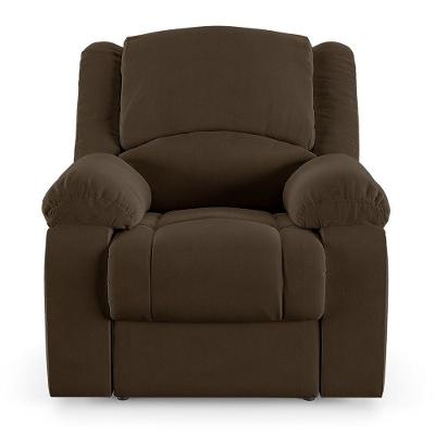Poltrona Do Papai Reclinável Pietra Power Touch Fh9 Veludo Marrom - Mpozenato