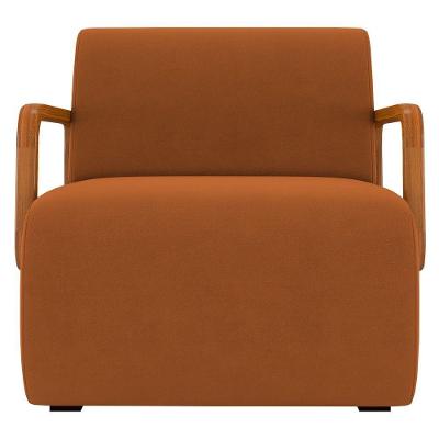 Poltrona Decorativa Orgânica Para Sala Kit 2 Belarus K04 Veludo Telha - Mpozenato