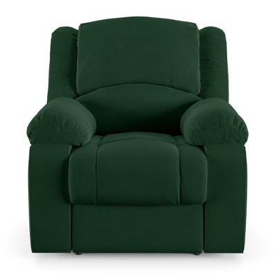 Poltrona Do Papai Reclinável Pietra Power Touch Usb Fh9 Veludo Verde - Mpozenato