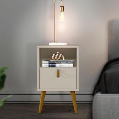 Mesinha Para Cabeceira Pequena Com Gaveta Off White Conchas Jm Móveis