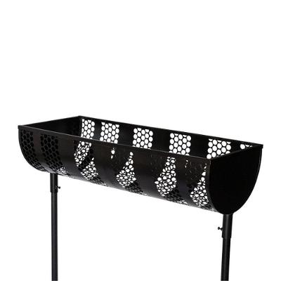 Lixeira De Rua Calçada Com Tela Reforçada 40x40x100cm