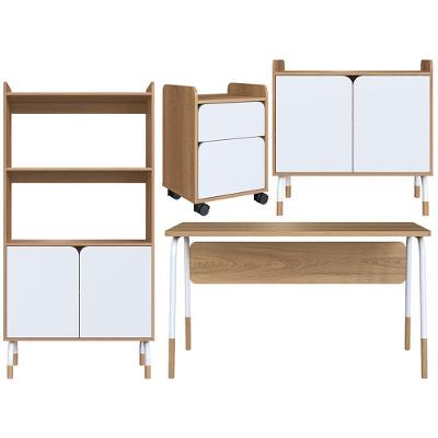 Conjunto Escritorio Home Office 4 Peças 279x88x98x96x97 Branco Hanover Artesano Hanover Branco