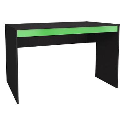 Mesa Para Escritorio Gamer B23 Preto Verde Novam Preto Verde