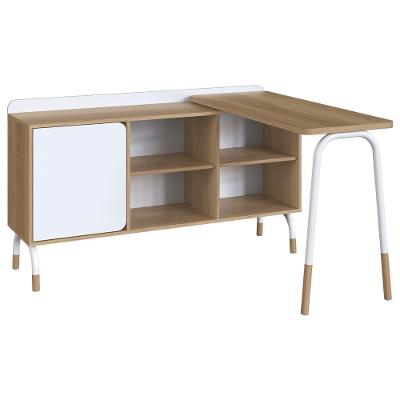 Mesa Escrivaninha Giratoria 28005 Hanover Branco Artesano Hanover Branco