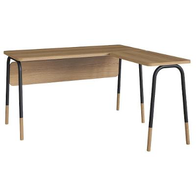 Mesa Escrivaninha Em L 136 Cm 28001 Hanover Preto Artesano Hanover Preto