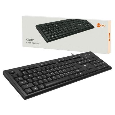 Teclado Lecoo, Usb, Abnt2, Preto - Kb101