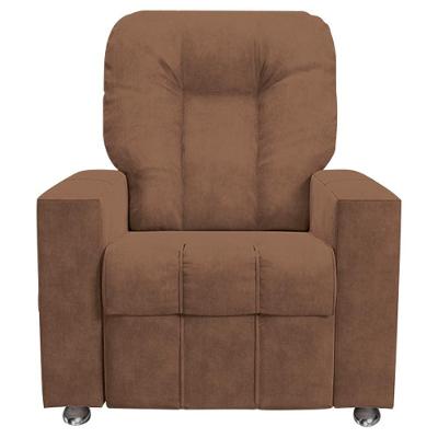 Poltrona Do Papai Reclinável Romeo F05 Veludo Terracota