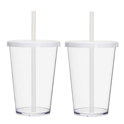 Kit 2 Copos Casal Canudo E Tampa Cinema Filmes 670ml Lisos Cor:transparente