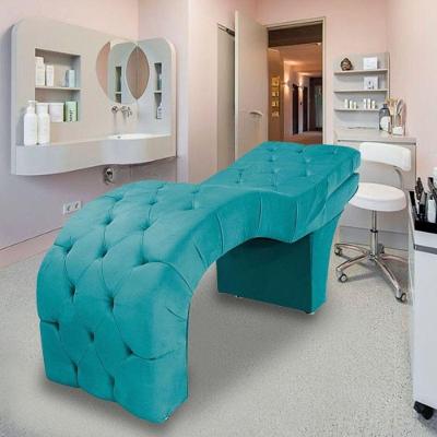 Maca Estofada Reclinável Sobrancelhas Cílios Suede Simaria Cor:azul Turquesa