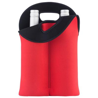 Bolsa Térmica Porta Garrafa Neoprene Mantém Temperatura 1h Cor:vermelho