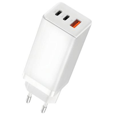 Carregador Rápido Gan 65w Quick Charger 3 Portas