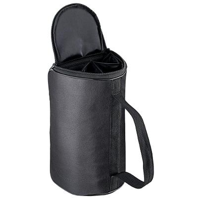 Maleta De Courino Multiuso Para 3 Garrafas De Vinho 750ml