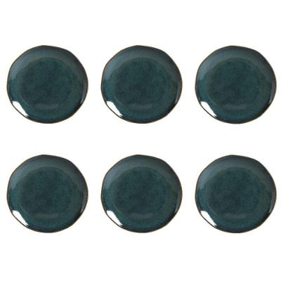 Conjunto De Pratos De Sobremesa 06 Peças Orgânico Oceano Porto Brasil