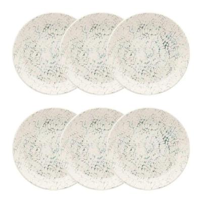 Conjunto De Pratos Fundos 06 Peças Flat Tie-dye Oxford