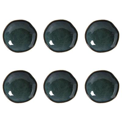 Conjunto De Pratos Fundos 06 Peças Orgânico Oceano Porto Brasil