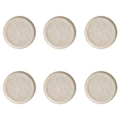Conjunto De Pratos De Sobremesa 06 Peças Linhas Latte Porto Brasil