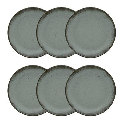 Conjunto De Pratos Fundos 06 Peças Flat Pacífico Oxford