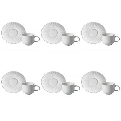 Conjunto De Xícara De Cafezinho Com Pires 06 Peças Coup Trendy Porto Brasil