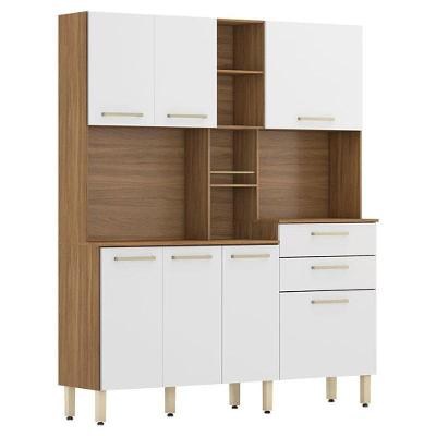 Kit Para Cozinha Encanto Amendola Branco - Demóbile