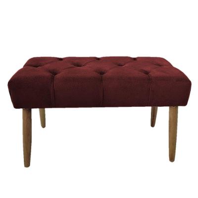 Banco Estofado Jade 80cm Suede Vinho - Majú Decor