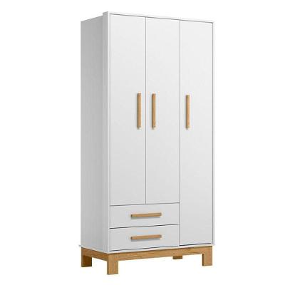 Guarda Roupa Infantil Q Encanto Slim 4340 Branco Acetinado - Qmovi